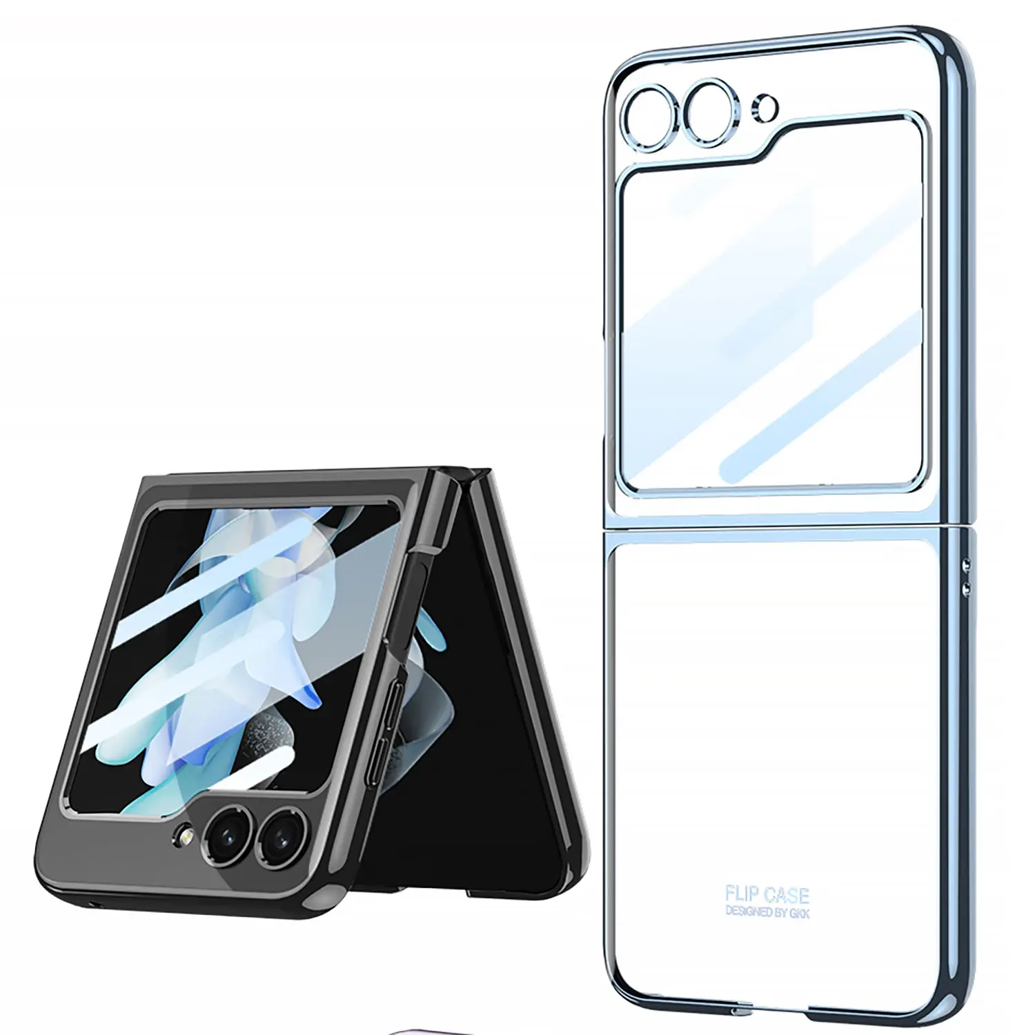 Custodia Phantom Elettrolitica Per Samsung Galaxy Z Flip 5 Shell Film Integrato Copertura A Prova Di Caduta Ultrasottile A Mano Nuda