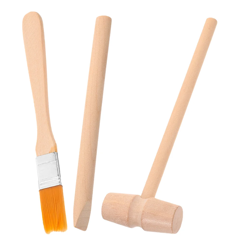 

Tools Archaeological Digging Learning Toy Kids Kit Hammer Toys Wooden Excavation Toddler