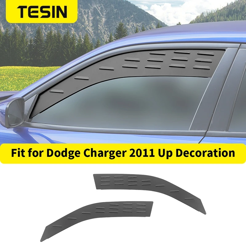 테신 자동차 앞유리 루버 환기 패널 장식 커버 (닷지 차저 2011 2012 2013 2..