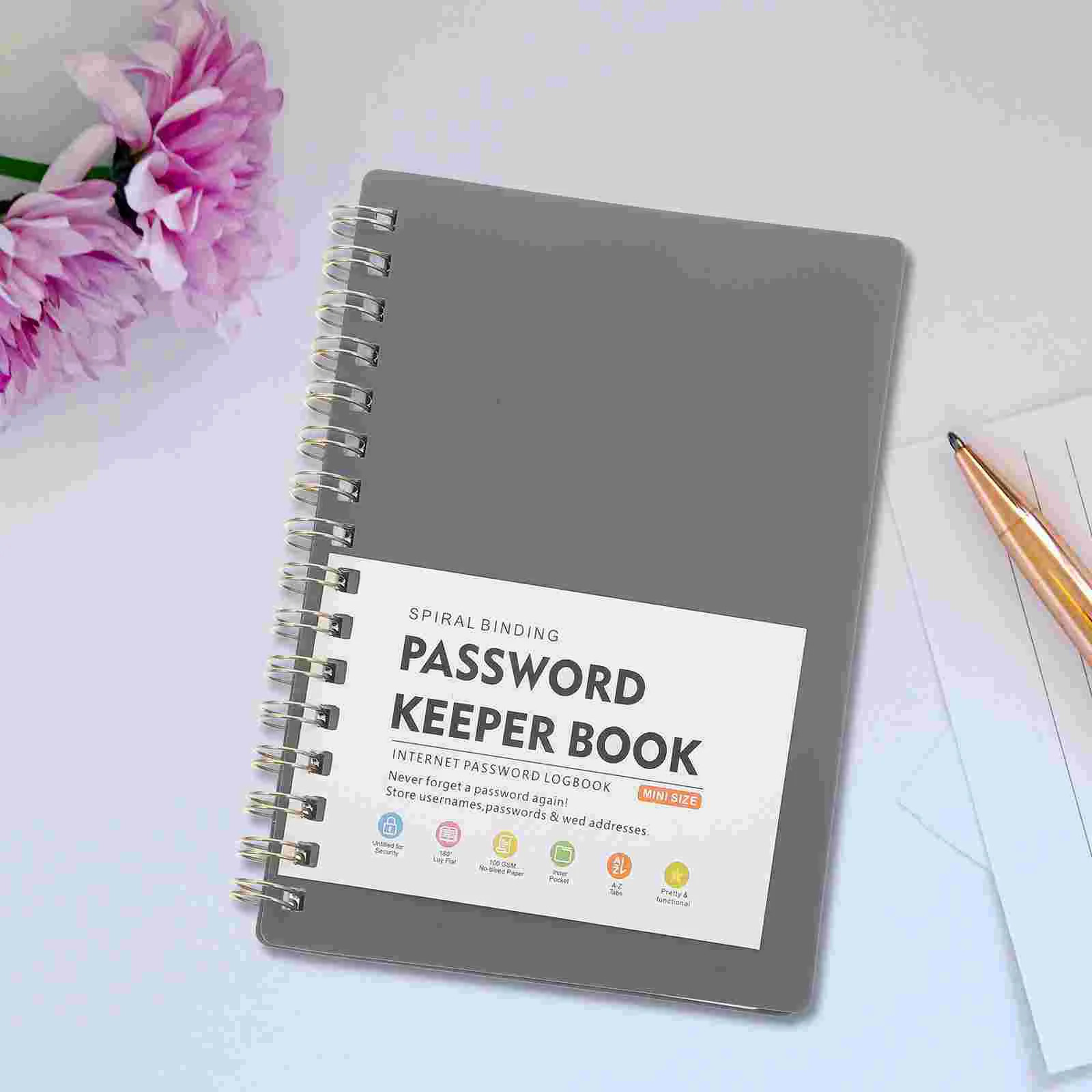Password Book Things to Do Notepad for Log Management Letter Portable Notebook Pp Small Convenient Address