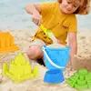9pcs Children Outdoor Beach Toys Fun Shovel Mold Beach Bucket Set Storage Sand Digging Tool Bucket Children Sandbeach Toys 3