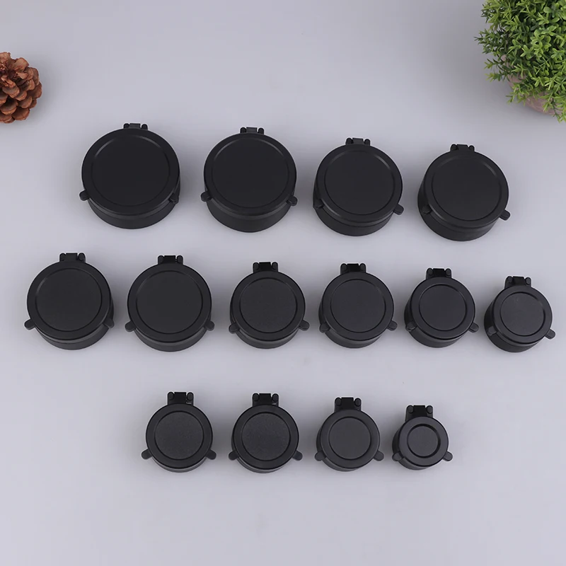 Rifle Scope Lens Cover Spring Up Quick Flip Openning Lens Dustproof Cover Telescope Cap For 30-64MM Caliber Hunting Riflescopes