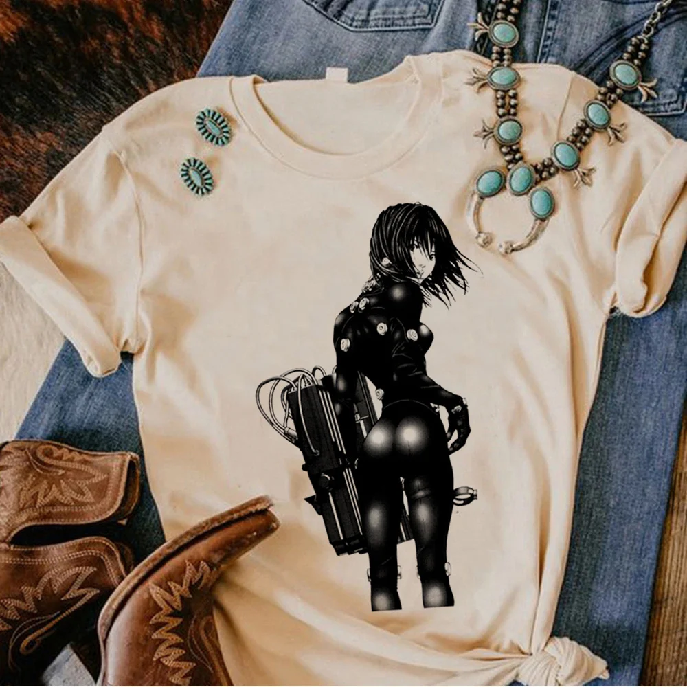 Gantz Tee Women Manga Graphic Top Designer Femminile Graphic Comic Clothes