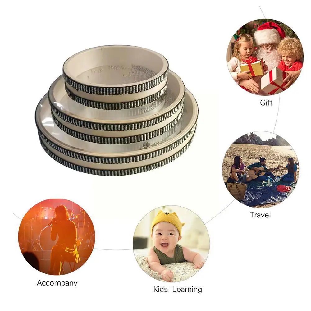 Wooden Remo Ocean Drum Orff Musical Tool Folk Nature Traditional 6/8/10 Instrument Inches Of Sound Musical B3Q0 musical percussion instruments,rain drum instrument,wooden hand drum