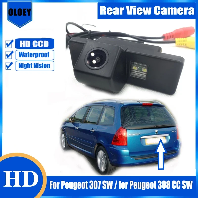 WIRELESS Reverse Camera For Peugeot 1007 2008 208 3008 307 Number Plate Light | UK