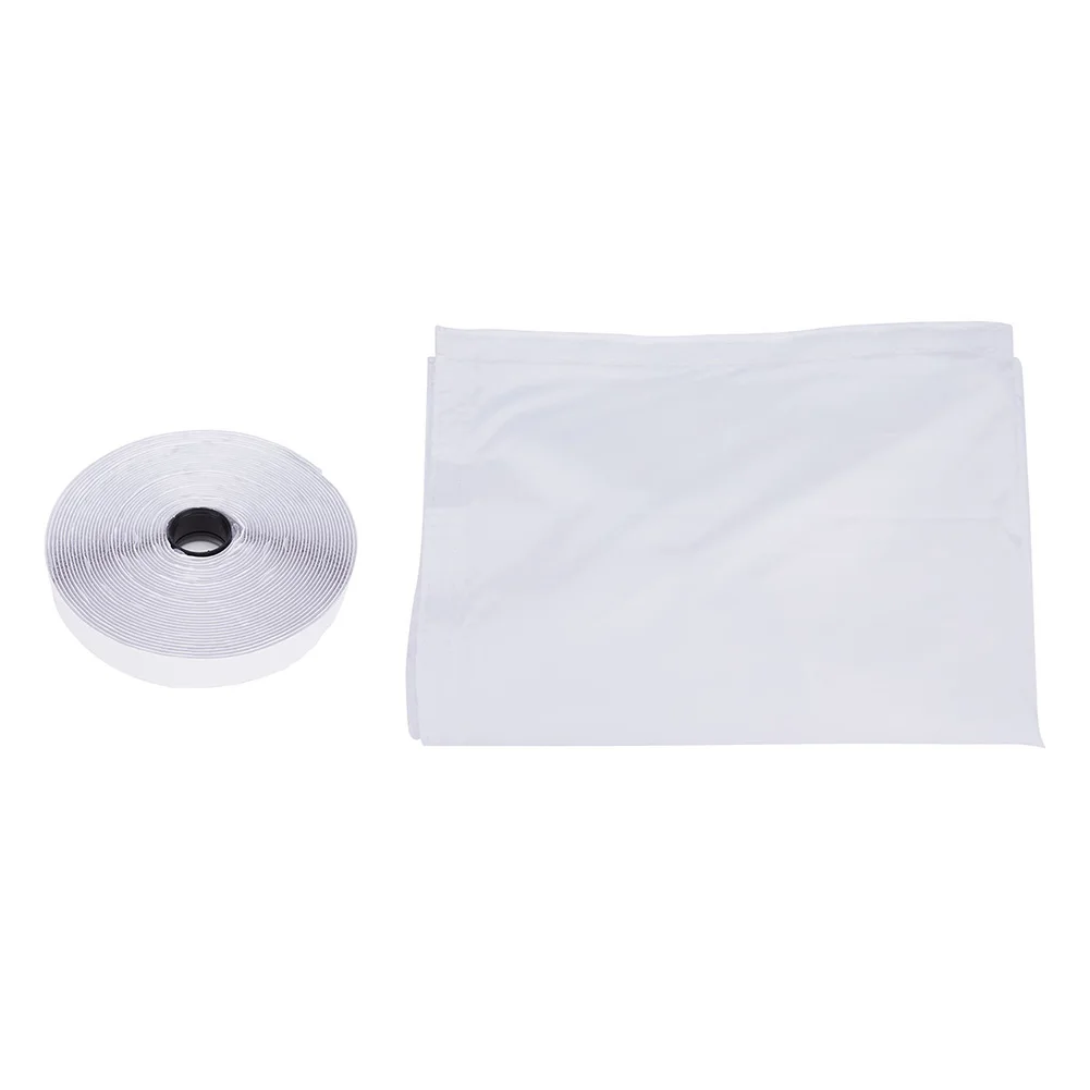 

Air Conditioner Kit Sealing Cloth Save Electricity Sloping Adjustable Universal White+black Polyester Material