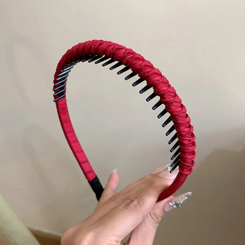 Fascia per capelli con strass da 4 pezzi con denti, fasce per capelli