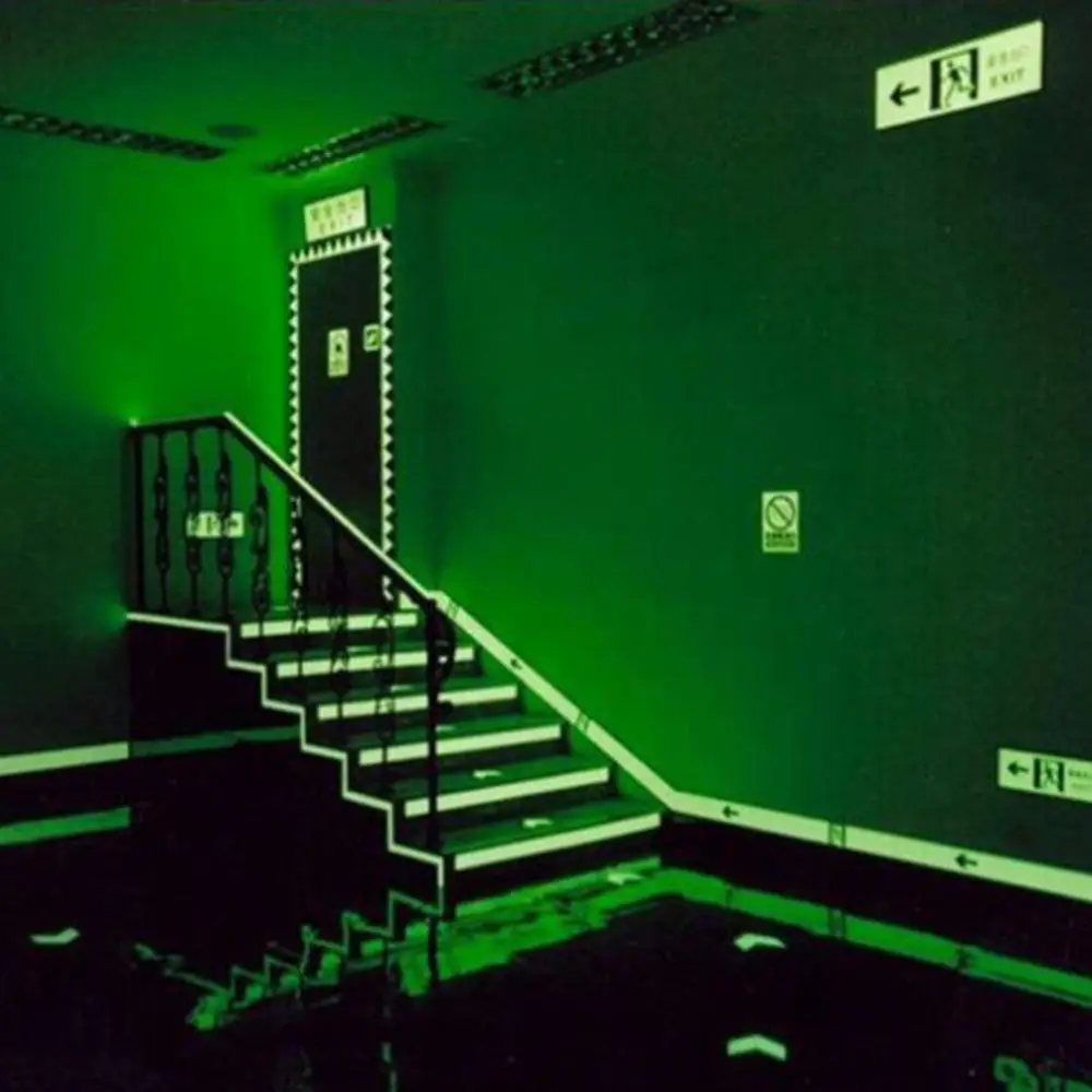 Luminous Tape Self-adhesive Warning Tape Night Vision Glow In Dark Safety Emergency Security Home Decoration Fluorescent Tapes