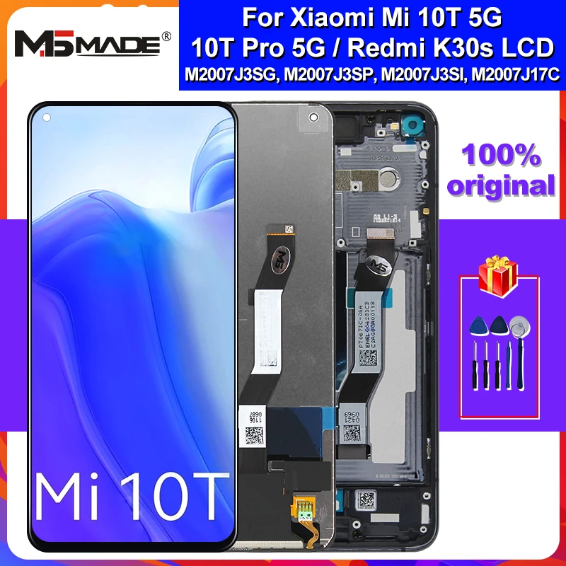 6.67''original For Xiaomi Mi 10t 5g 10t Pro 5g Lcd M2007j3sg Display