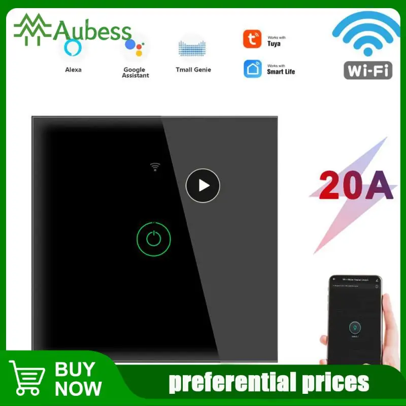 

Переключатель для водонагревателя Tuya Smart Life с поддержкой Wi-Fi, 4400 Вт, 20 А
