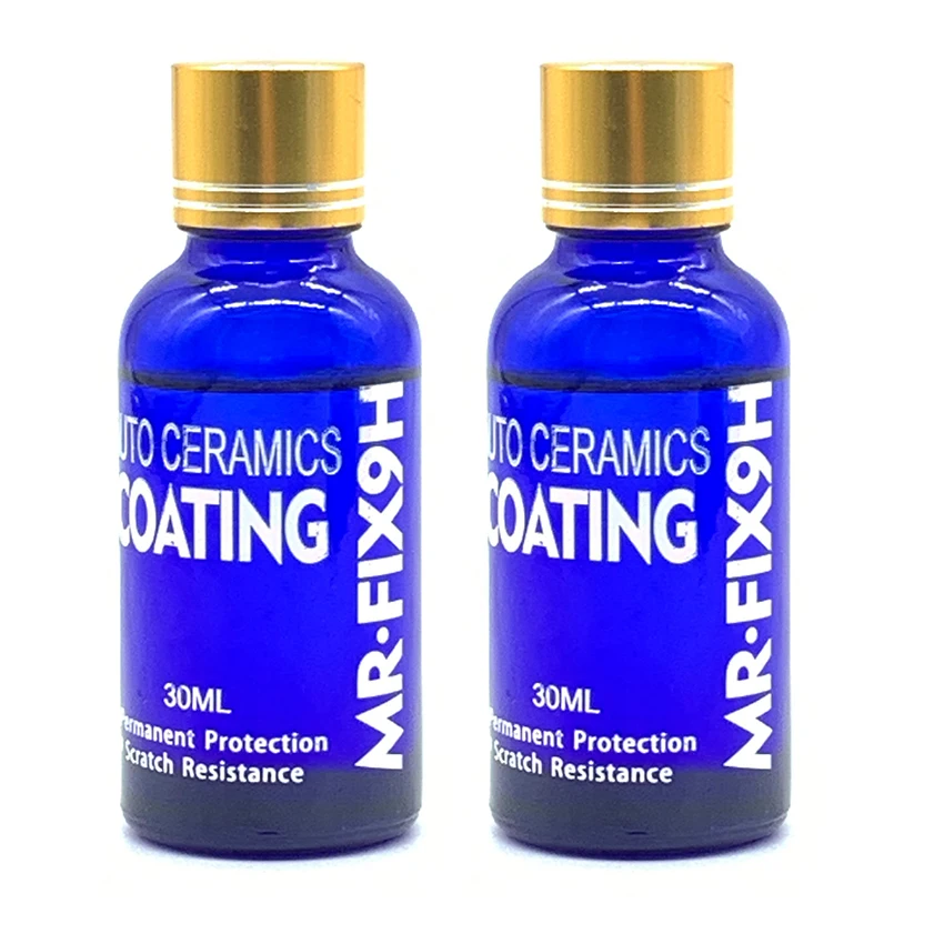 2Pcs/Box 9H Car Oxidation Ceramic Coat Super Hydrophobic Auto Liquid Glass Coating Set Polysiloxane Nano materials Care Polish