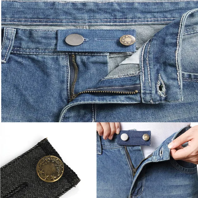 Extenseur de taille pour jeans, bouton d'extension de pantalon