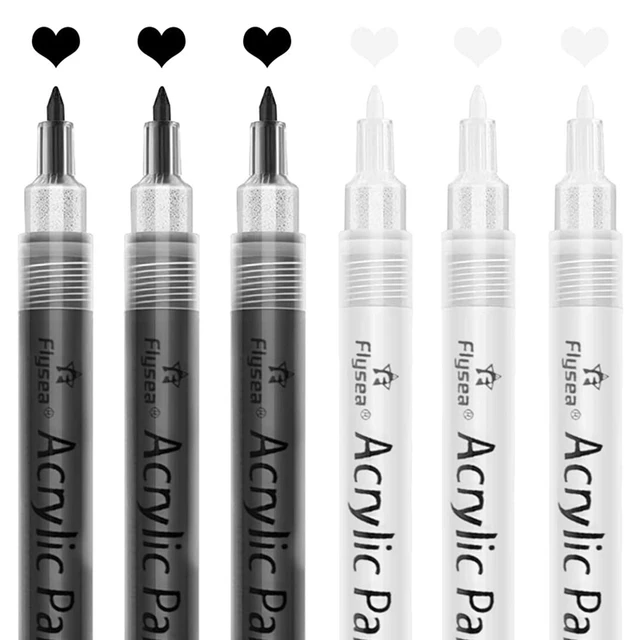 1 Pcs Single Art Marker Black Acrylic Dual Head Alcohol Based Sketch  Markers Pen Manga Drawing Pens Art Supplies