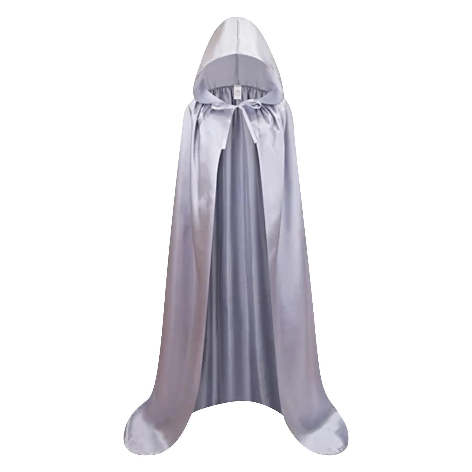 Kapuzenumhang für Erwachsene und Kinder, mittelalterliche Robe, Schnürung, Hexe, Vampir, Cosplay, Kostüme, Halloween-Party, Umhang – Detail 7