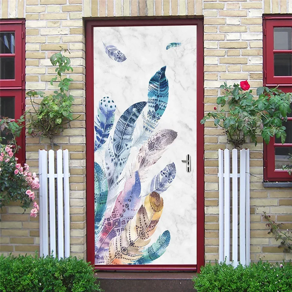 TILUB Adesivi Per Porte Interne 3D 95X215Cm Manifesto Del Fotografo Adesivo Murale Decorazione Domestica Murale Adesivo D'Arte Camera Da Letto Soggiorno Poster Autoadesivi Rimovibile