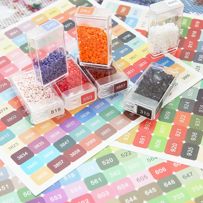 Diamond Painting DMC Colors Number Label Stickers For Storage Box Mosaic Beads Organizer Bottle Tool Cross Stitch Mark HOMFUN diamond painting stickers,diamond painting,diamond painting accessories