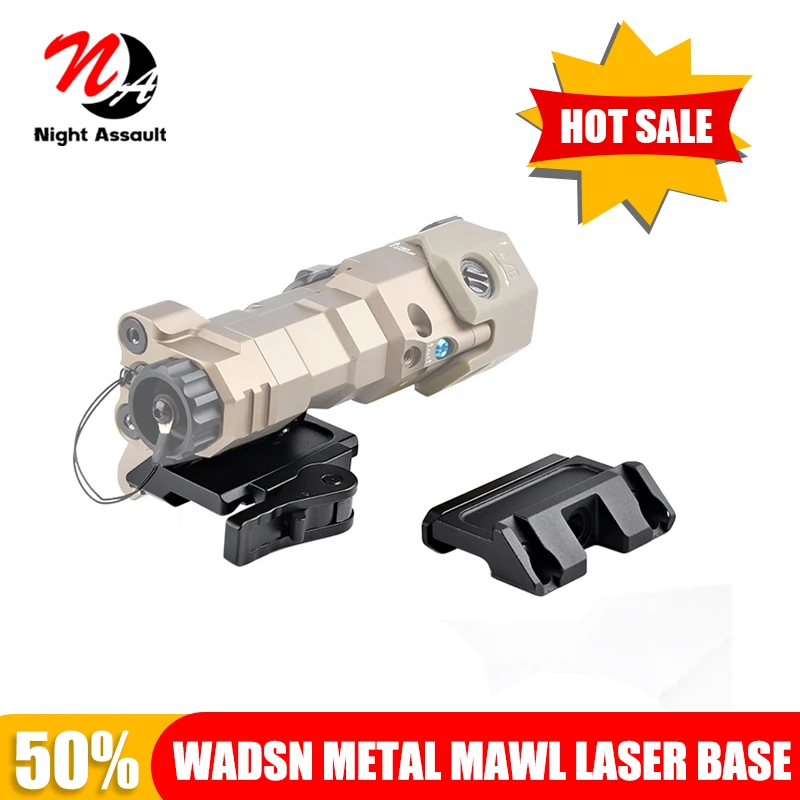 

WADSN Metal MAWL-C1 Laser Base Fast QD Lever Base UN Offset Mount Fit 20mm Picatinny Rail Airsoft Equipments Hunting Accessories