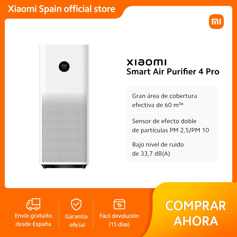 Xiaomi Air Purifier 4 Pro - Purificador HEPA H13 con Wi-Fi