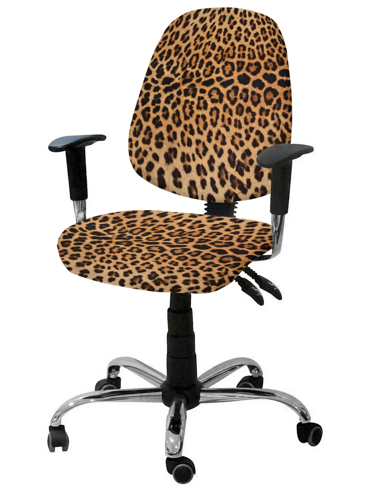 Leopard Print Elastic Armchair Computer Chair Cover Stretch Removable Office Chair Slipcover Living Room Split Seat Covers AliExpress