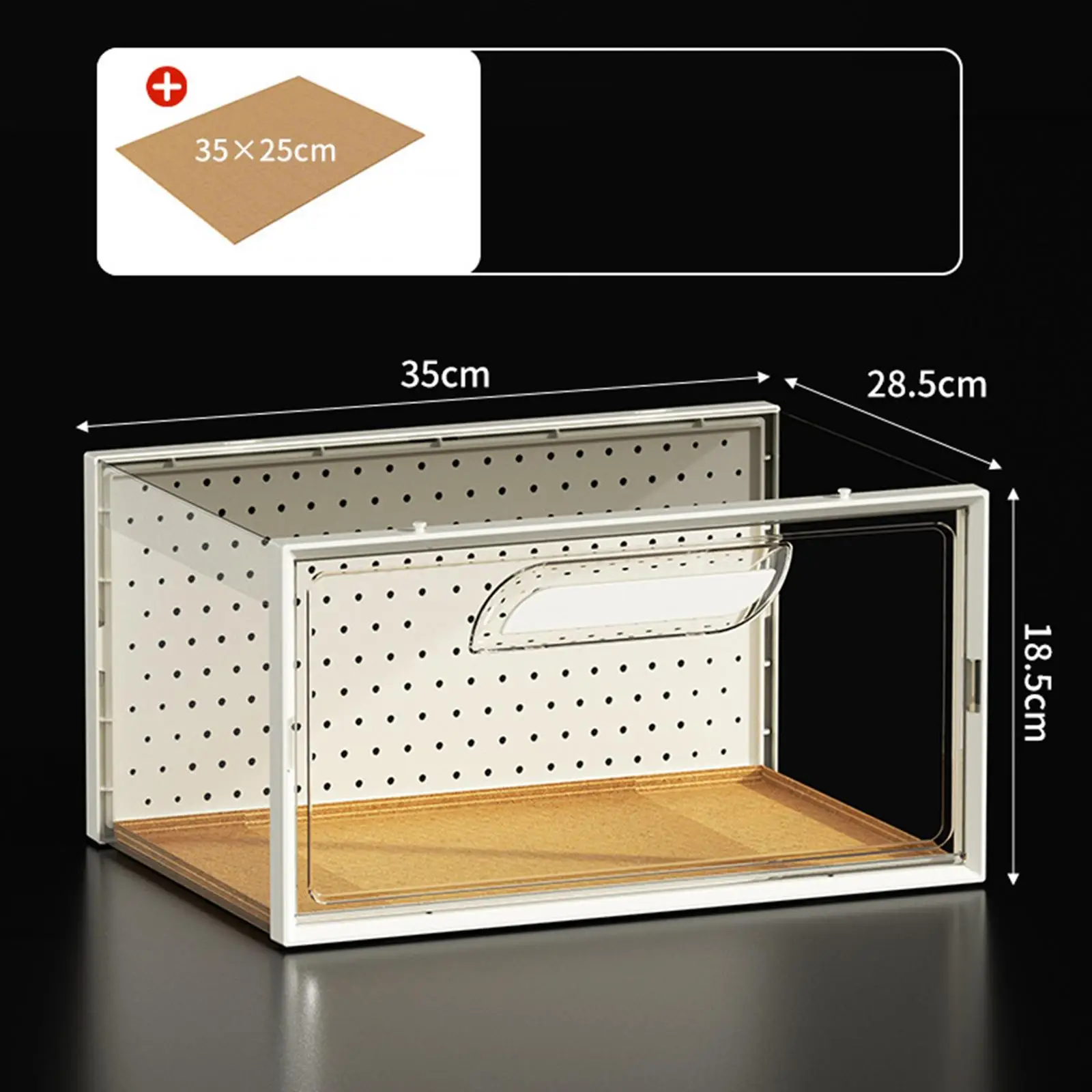 Reptile Terrarium, Breeding Tank, Breathable, Enclosure Cage, Reptile Feeding Box, Animal Habitat Cage for Geckos, Hamster Reptile Terrarium, Breeding Tank, Breathable, Enclosure Cage, Reptile Feeding Box, Animal Habitat Cage for Geckos, Hamster