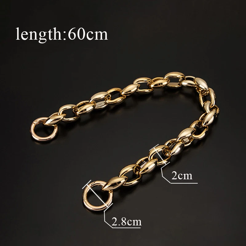 2 Cadenas Para Bolsos  120 Cm , Cadena De Repuesto Para Bolso De Hombro Cadena De Metal Sin Soldar Con Cierres De Aleacin~p119639557