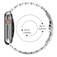 Bracelet de luxe en acier inoxydable pour Apple Watch Ultra 3 2 49mm 46mm 42mm 45mm 44mm 41, Bracelet en métal Iwatch 11 10 9 8 7 6 5 SE 3