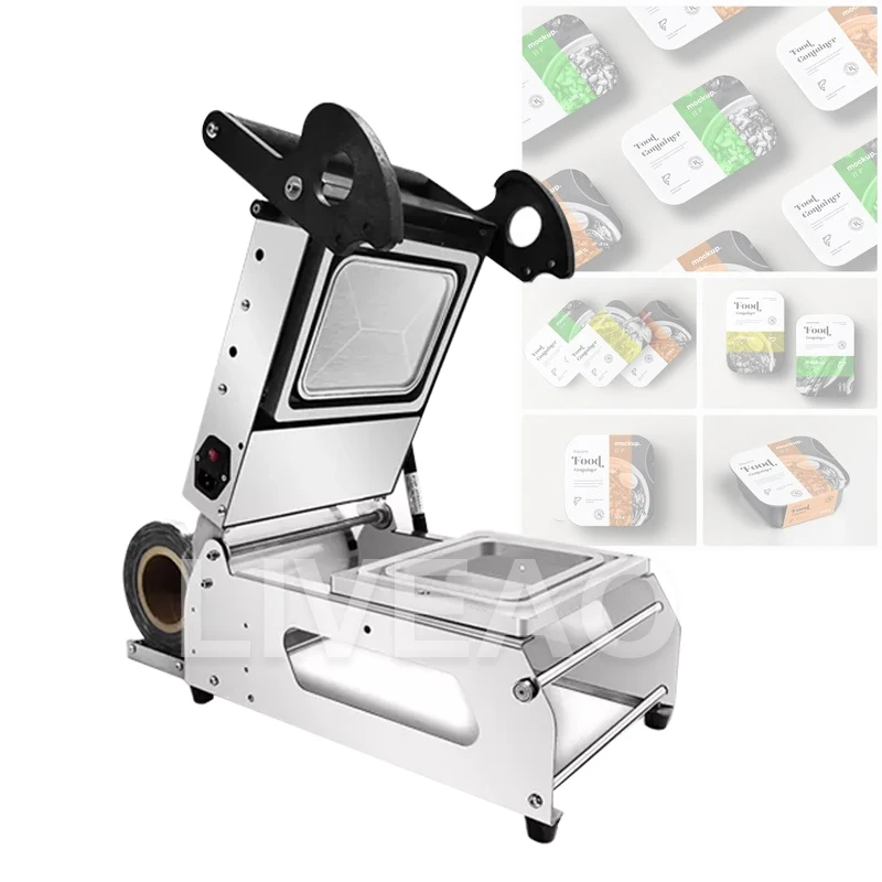 

Commercial Fresh Box Sealing Machine Takeaway Disposable Lunch Steak Cooked Packing Maker