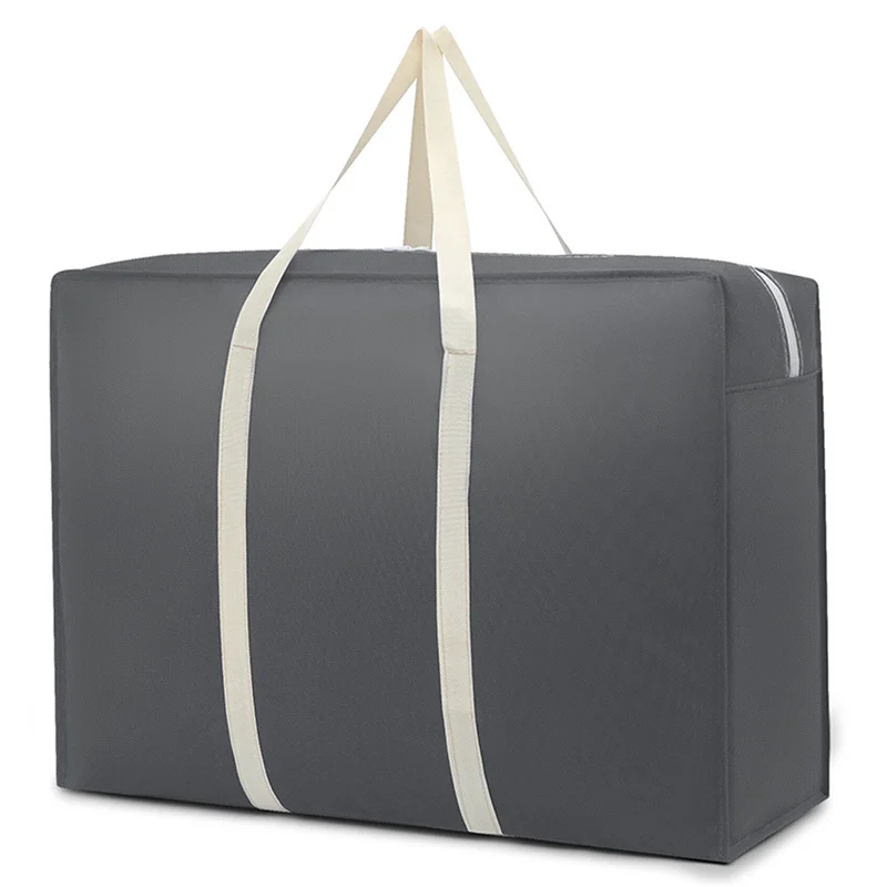 Thicken Portable Travel Clothes Storage Bag Zipper Waterproof luggage Packing Bag Non-woven Large Capacity Moving House Hand