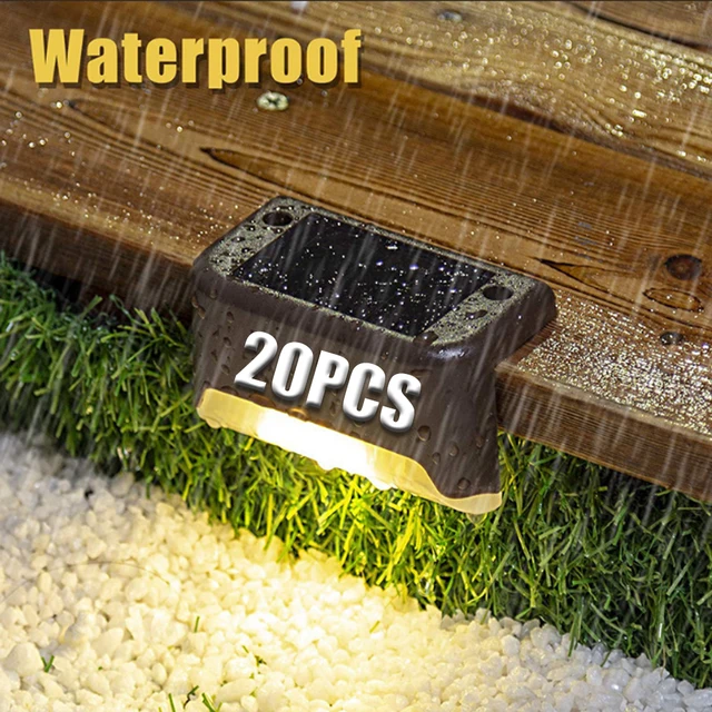 Warm White Solar LED Step Lights 1