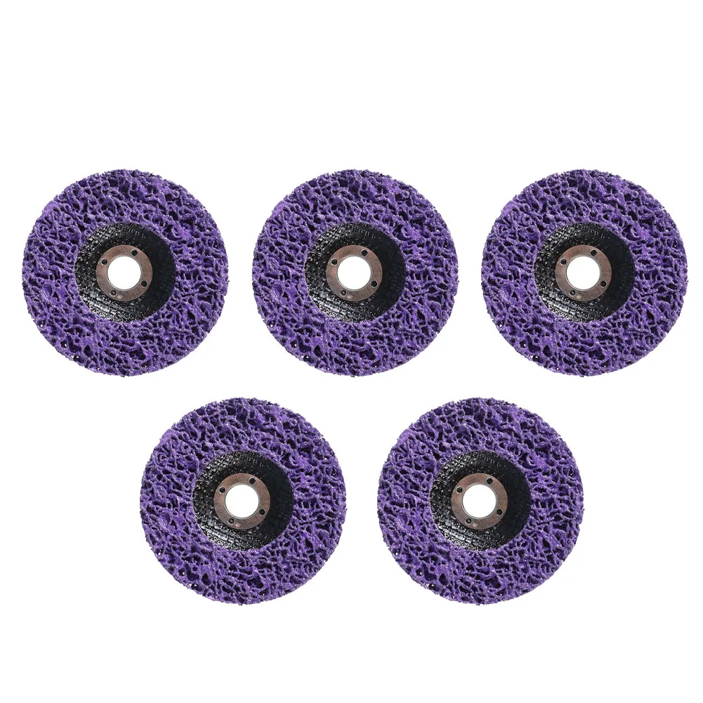 

5Pcs 4inch Polishing Pad Grinding Disc Buffing Wheel For Rust Removal Wood Metal Cleaning Angle Grinder Power Tools Parts