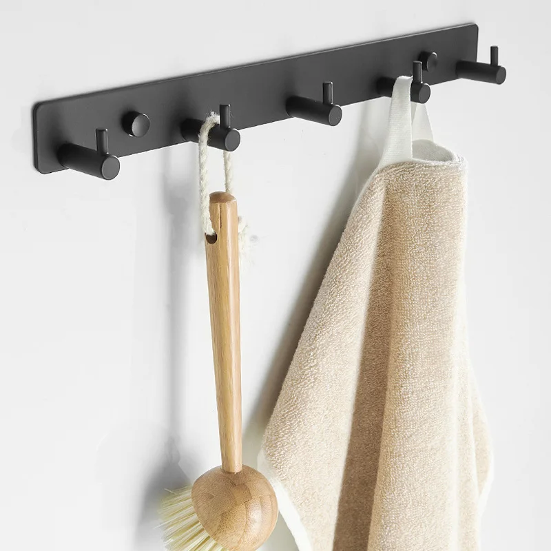 Hotaan-suporte de Toalha de Parede Rack de Gancho de Roupas de Luxo Cor Preta e Branca Cabolsa e Robe Hook Acessórios do Banheiro Organizador