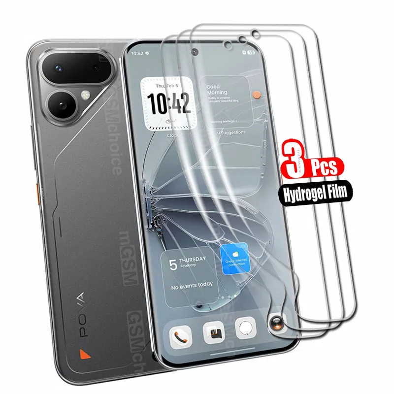 Enhanced 3PCS Hydrogel Full Screen Protector Cover - 6.78 Hydraulic Soft Film