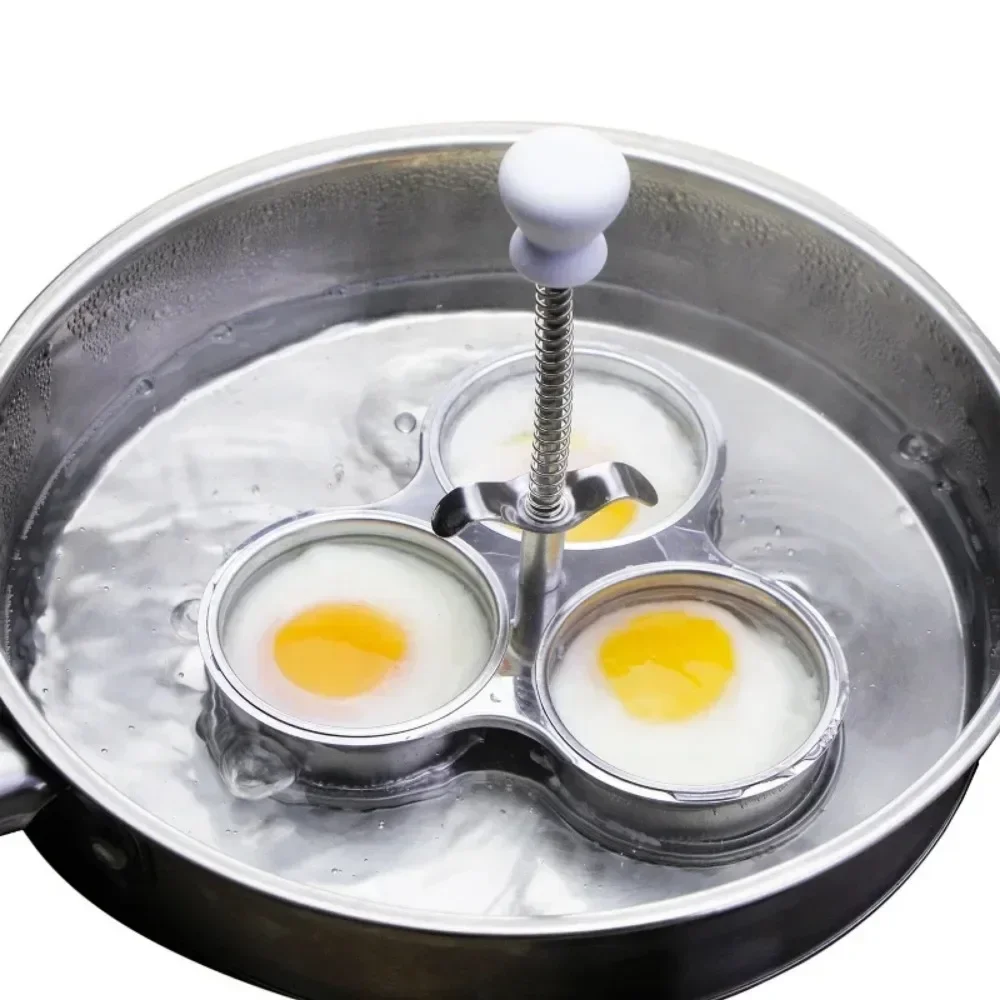 430Stainless Steel Egg Poacher Poached Egg Maker Egg Pan Cooker Non-Stick Eggs Cup Steaming Cooking Tool Kitchen Gadgets