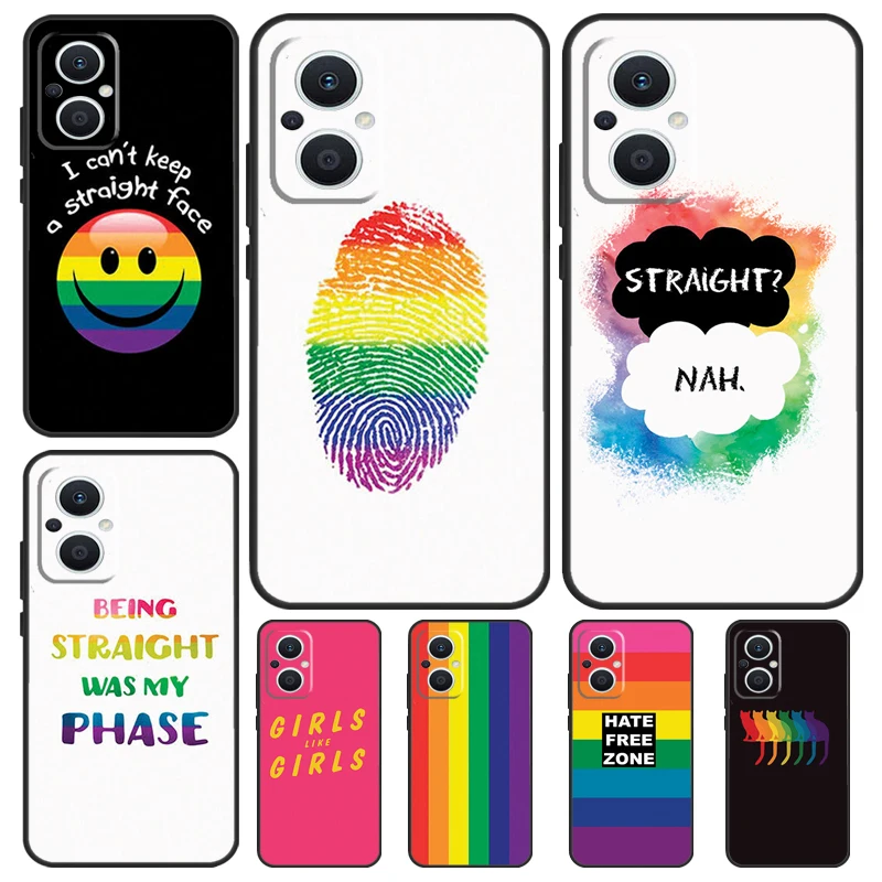Lgbt Pride Gay Funda Per Oppo Reno 8T 2Z 4Z 5Z 10 4 5 6 7 8 Lite Oppo Find X2 X3 Neo X6 Pro X5 Lite Case
