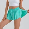 Women‘s 2 in 1 Flowy Running Shorts Casual Athletic Gym Yoga Workout Shorts Spandex Butterfly Tennis Skirts Cute Clothes Summer 3