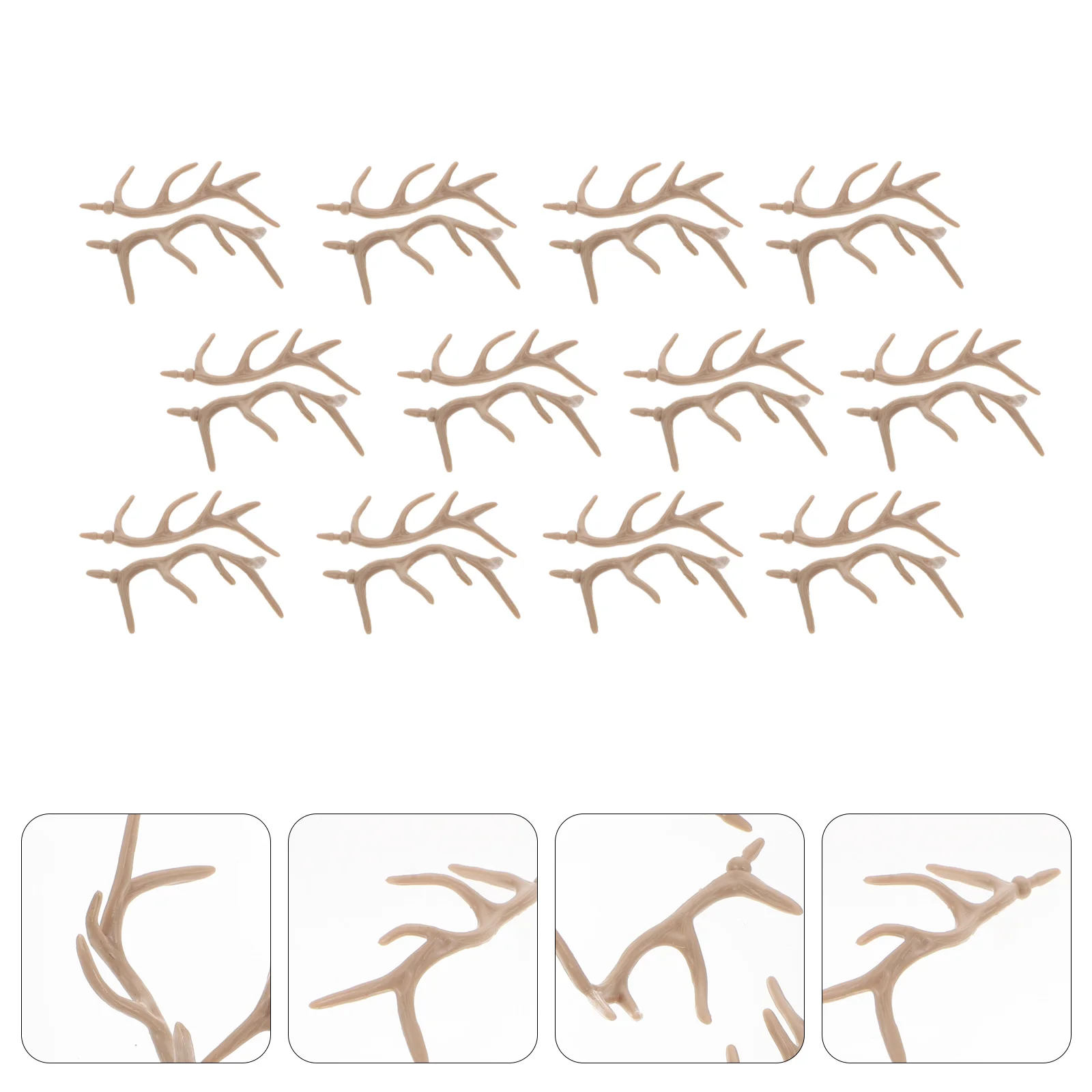 

12 Pairs of Deer Antlers Branch DIY Animals Horn Headband Christmas Home Decoration Xmas Gift