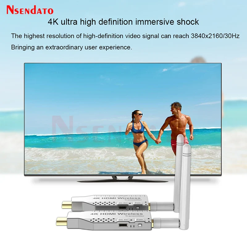 Wireless HDMI Extender 1080P 4K 50M 5.8Ghz Wireless HDMI Wifi Video Transmitter and Receiver Screen Share Switch For PS4 TV PC