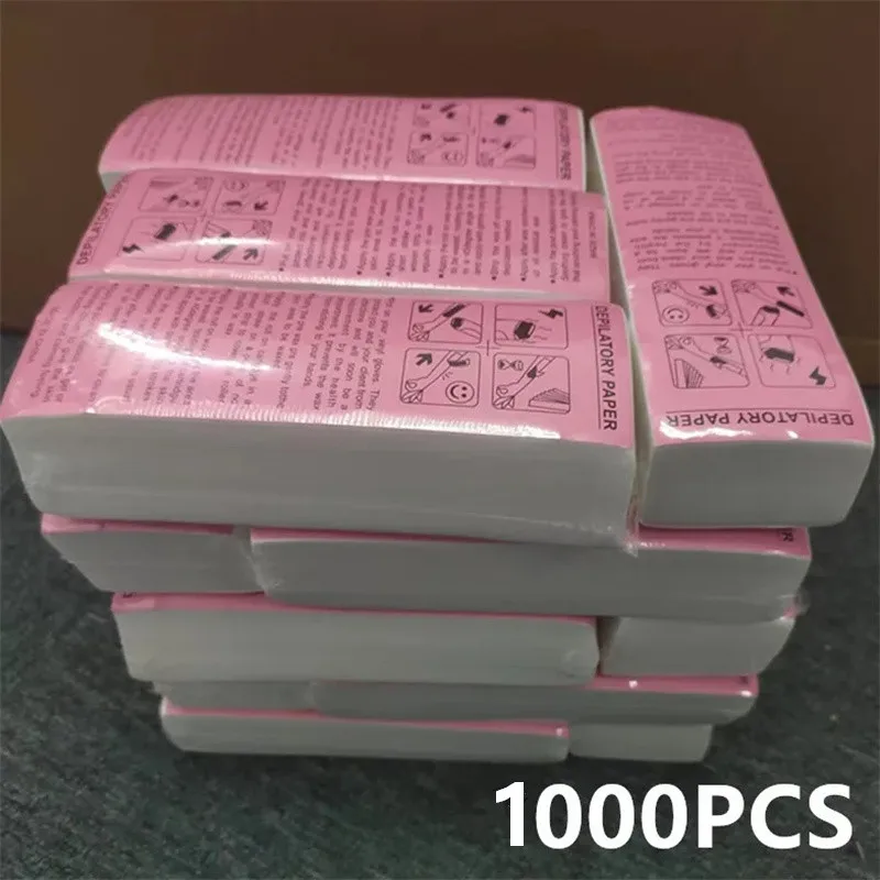Women Men Nonwoven Hair Removal Wax Paper Body Leg Arm Hair Removal Epilator Wax Strip Paper Roll 100/500/1000pcs