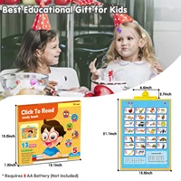 Electronic Interactive Alphabet Wall Chart Talking ABC 123s Animals Vegetables Fruits Body Shape Music Educational Posters Board 1