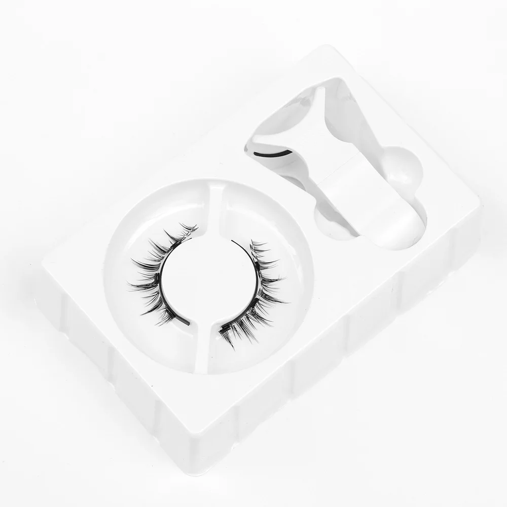 3D Natural Magnetic Eyelashes 3 Magnetic Lashes Reusable False Eyelashes Portable Cosmetic Tool fake eyelashes