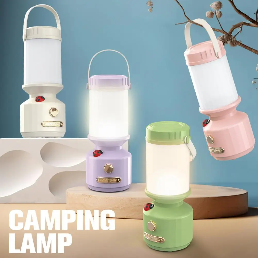 

Camping Supplies Dimmable Cordless Camping Lantern Portable Outdoor Light with Flicker-free Eye Protection for Table Lamp