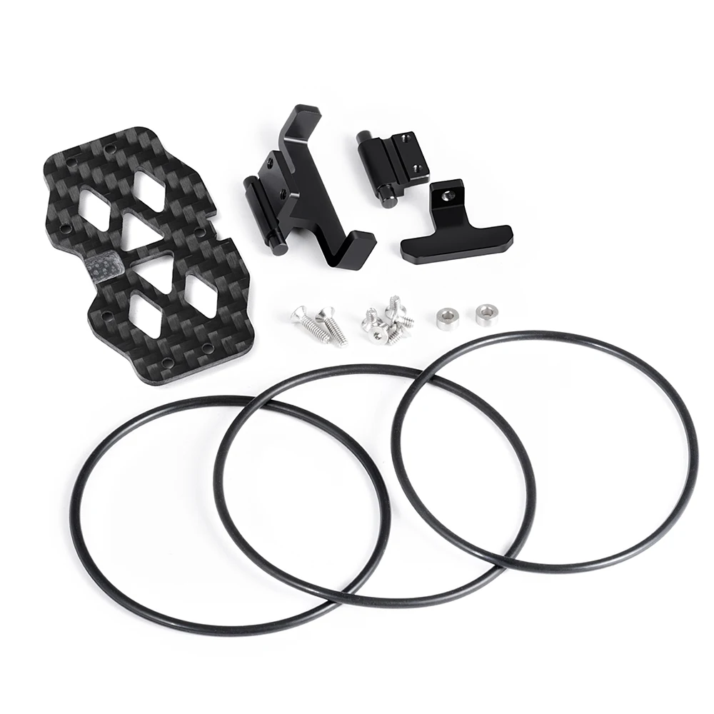 AXSPEED Aluminiumlegierung Batteriefach Montageplatte ESC Halter Einzel-/Doppelschicht für TRX4M 1/18 RC Crawler Car Upgrade-Teile – Detail 3