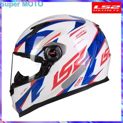 Original LS2 FF358 Motorcycle Helmet Anti-fog Casco Moto Full Face Casco Motocross Racing Riding Electric Stoocter MotoBike