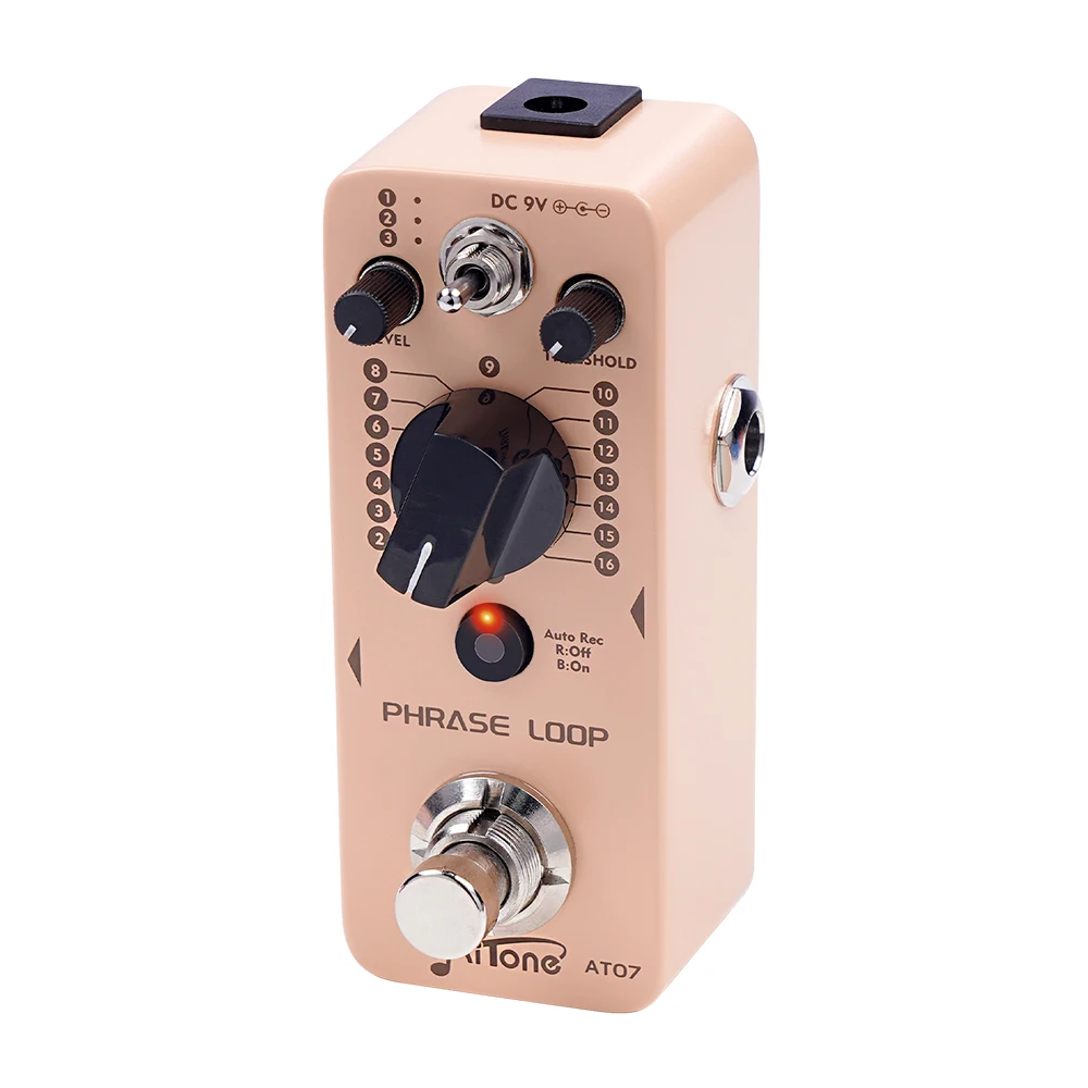 AITONE Series AT-07 Looper Pedal Auto Recording Mode 3 Saving Banks with 16 Slot
