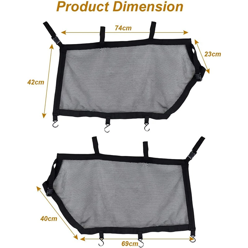 UTV Right & Left Window Net For Can-Am Maverick X3 2017-2021 Window Shade Shield