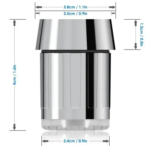 Zhang Ji LED Temperature Sensitive 3-Color Light-up Faucet Kitchen Bathroom Glow Water Saving Faucet Aerator Tap Nozzle Shower - Image 5