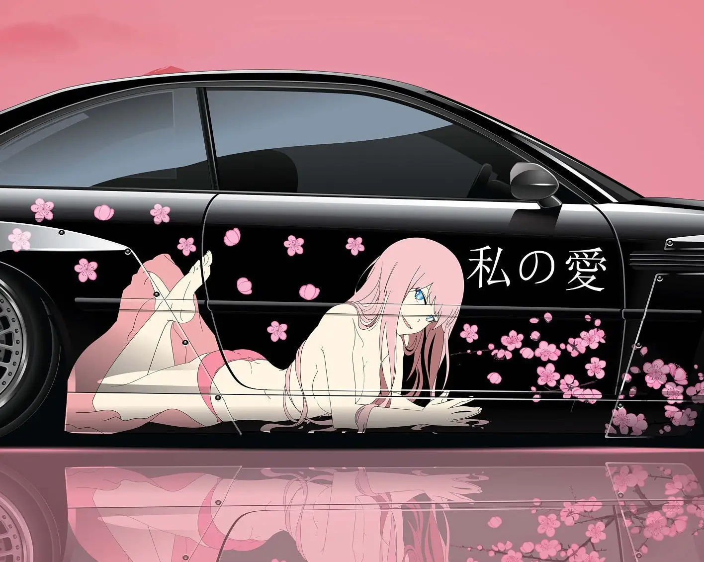 Stikka Vinyl Car Hood Wrap Full Color Graphics Decal Manga Anime Tokyo  Ghoul Sticker 59x69 150cm x 175cm  Amazonin Car  Motorbike