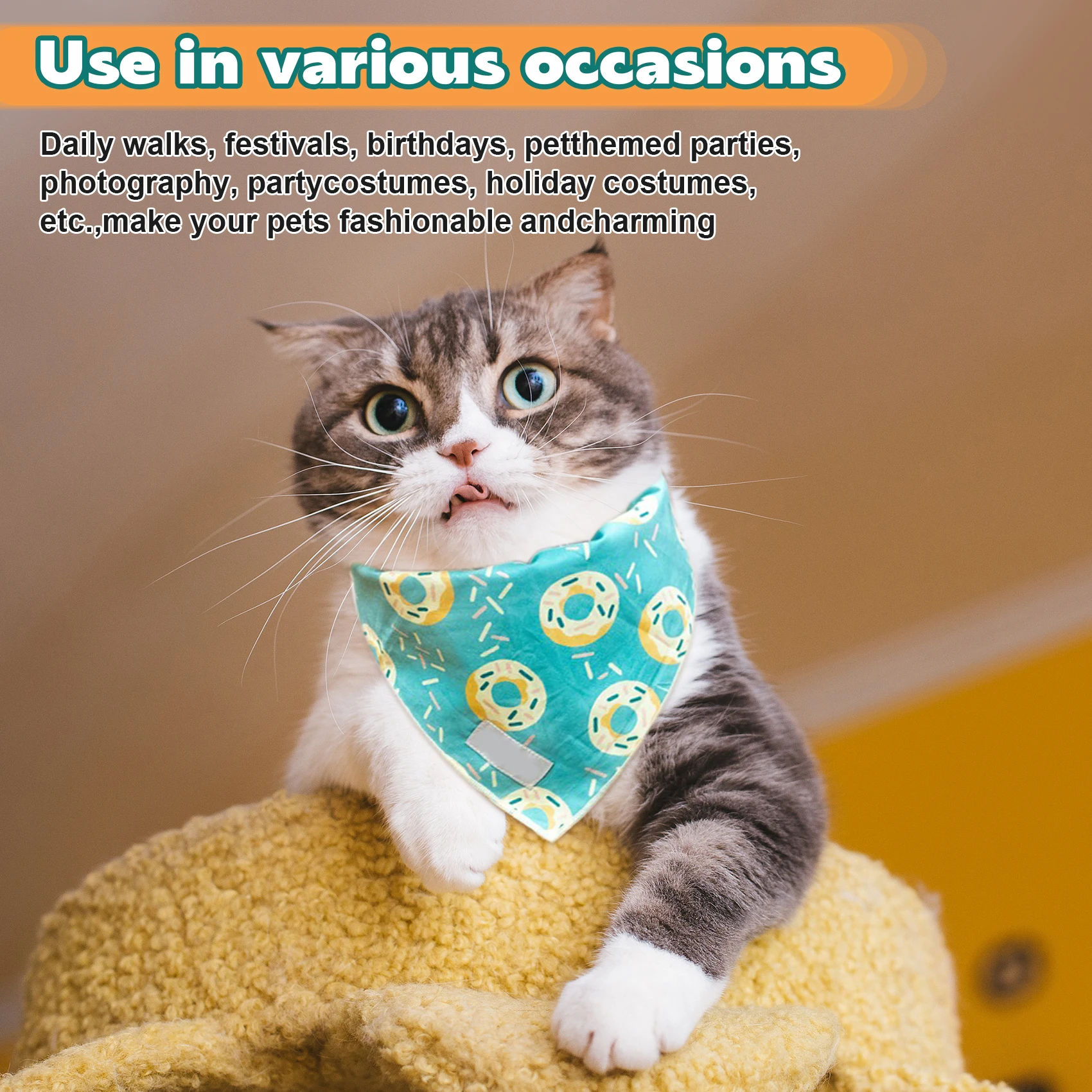 6 Bandane Per Cani Sublimazione - Triangolo Lavabile, Per Decorazione Fai Da Te - Foto 7