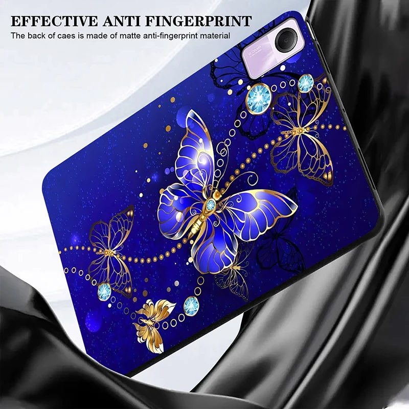 Flexible Silicone Tablet Case - Soft TPU Black Shell Back Cover