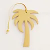 Coconut tree monochrome pattern women's good-looking bag pendant small accessories genuine leather keychain pendant 3